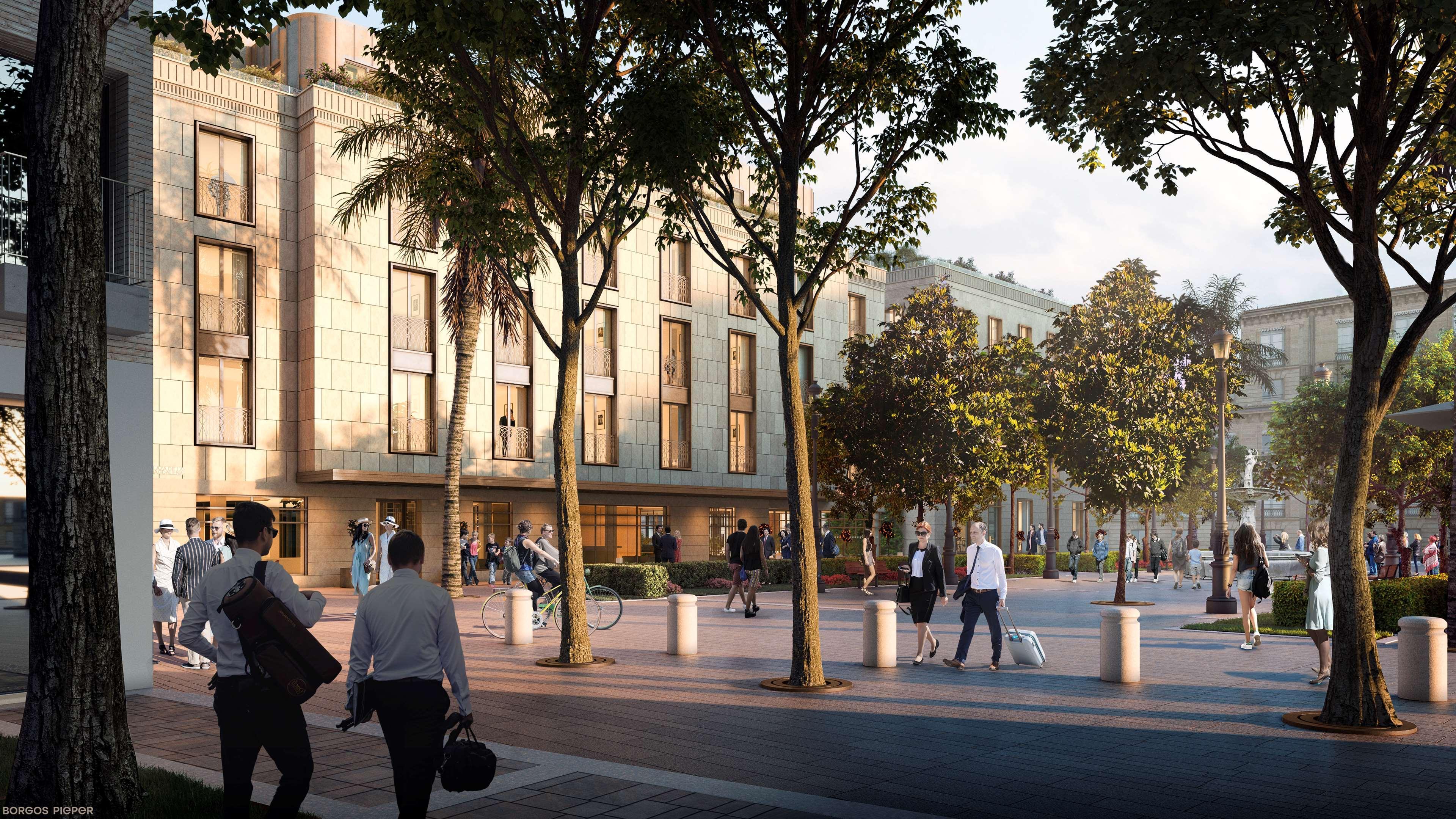 Radisson Collection Hotel, Magdalena Plaza Sevilla Exteriör bild The proposed station entrance